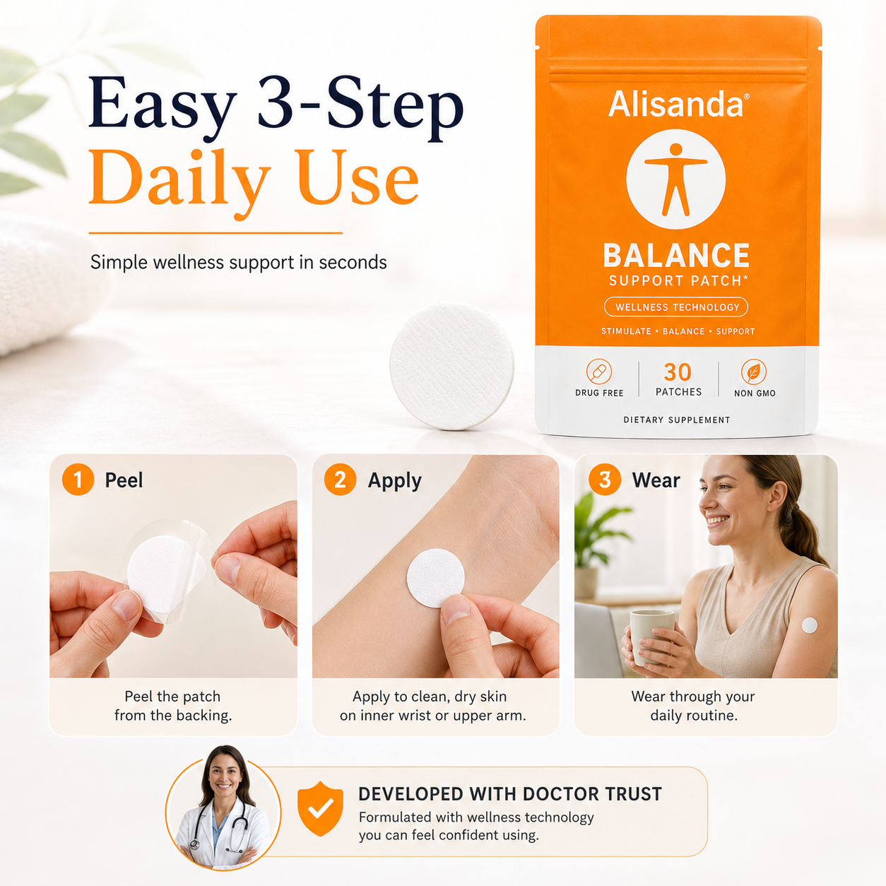 Silvunce® Balance Support Patch